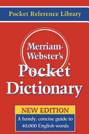 THE MERRIAM-WEBSTER POCKET DICTIONARY