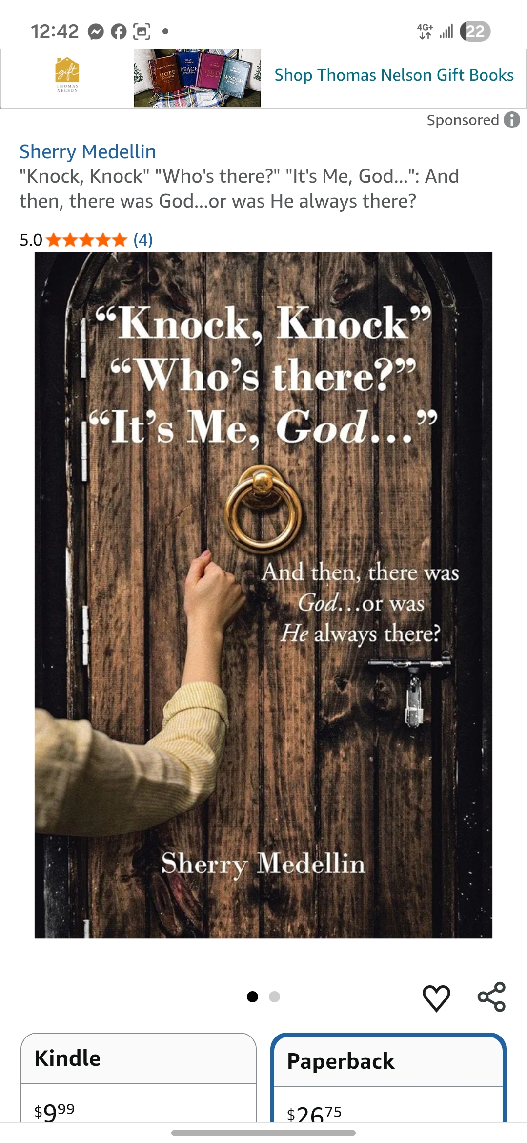 KNOCK, KNOCK WHO'S THERE? IT'S ME, GOD...: