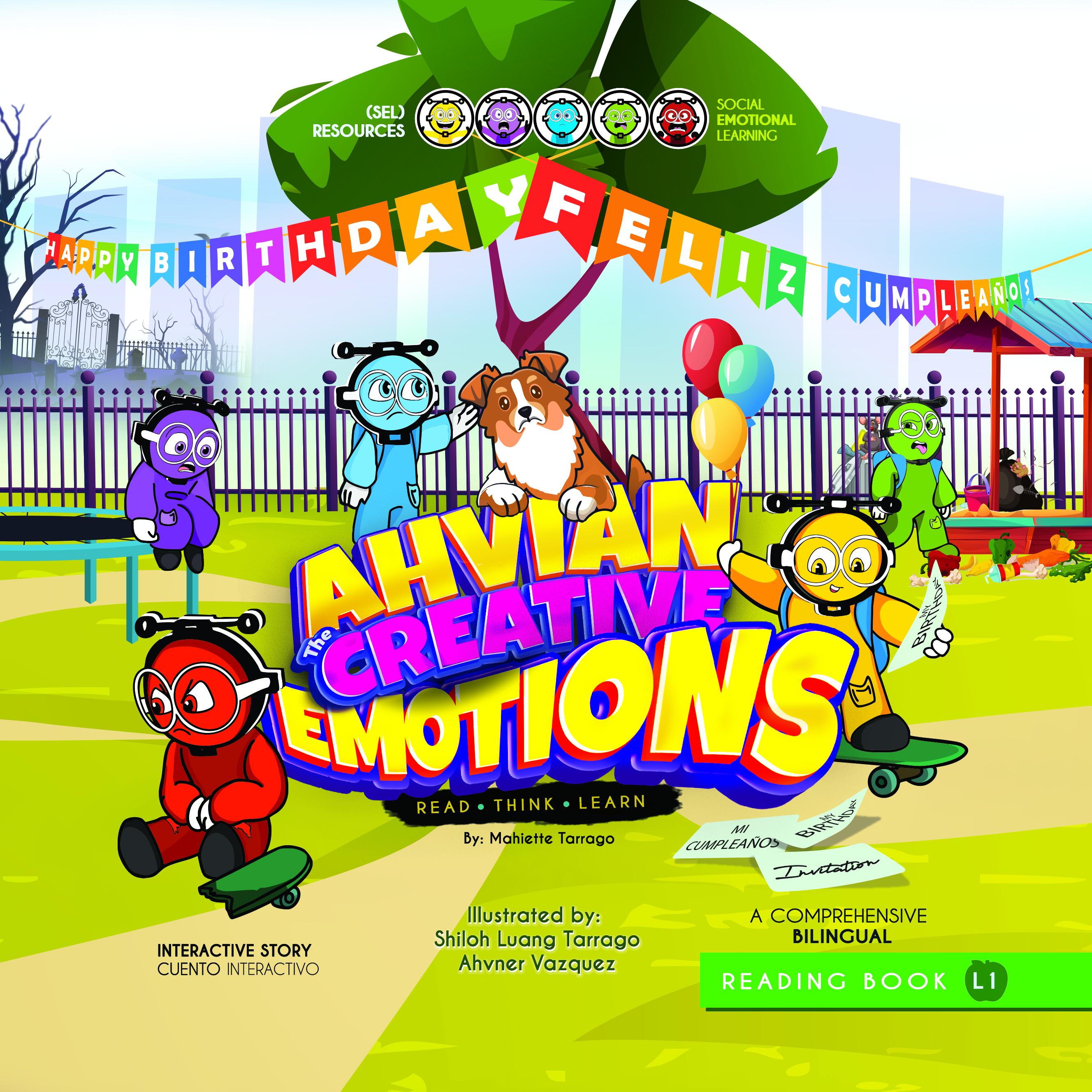 Ahvian The Creative Emotions - Bilingual Reading Book: (Read, Think, Learn) - Social Emotional Learning (SEL) Resources